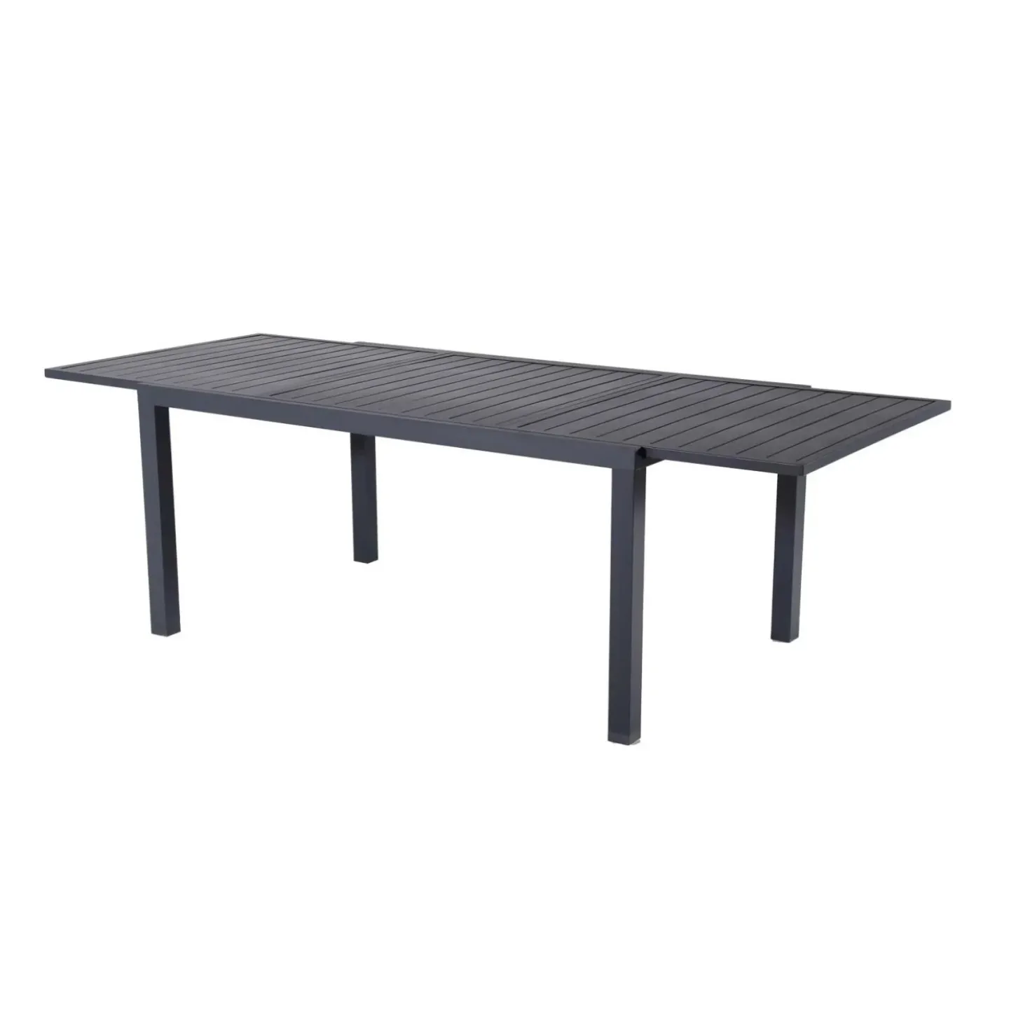 Tavolo allungabile da giardino Sardegna in alluminio grigio 200/300x100 cm