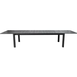 Tavolo allungabile da giardino in alluminio 265/330/395 x 110 cm