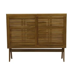 Tavolo allungabile da giardino in acacia 120-160x70x76 cm
