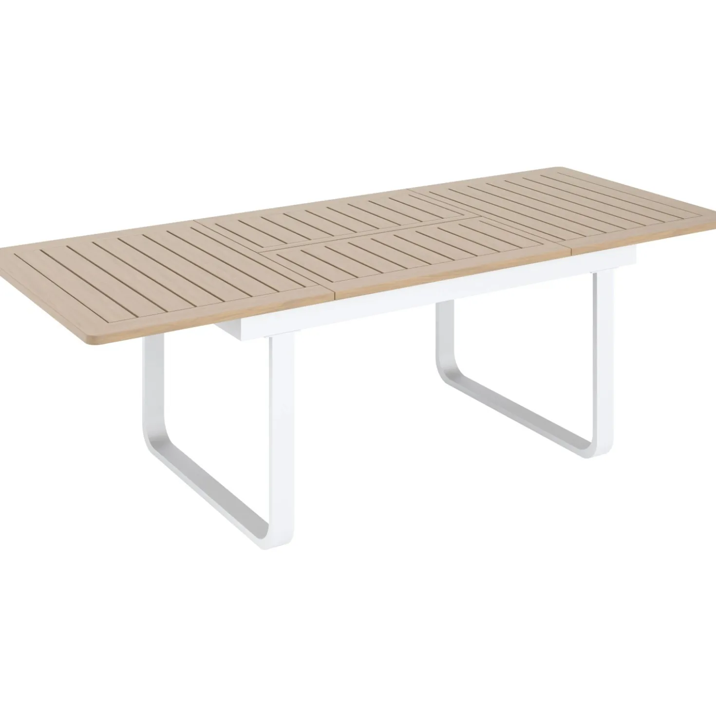 Tavolo allungabile da giardino Butterfield allu beige 155/246x100x75.5 cm