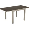 Tavolo allungabile da giardino Nomara in alluminio 90x90x74 cm