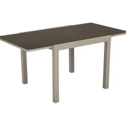 Tavolo allungabile da giardino Nomara in alluminio 90x90x74 cm