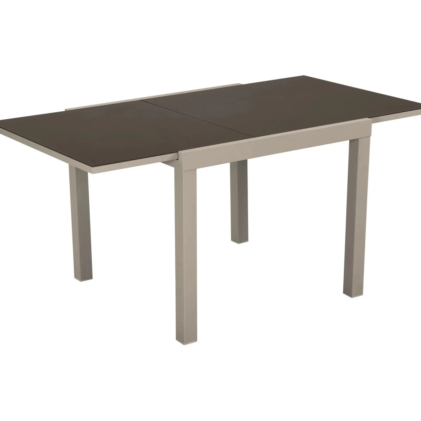 Tavolo allungabile da giardino Nomara in alluminio 90x90x74 cm