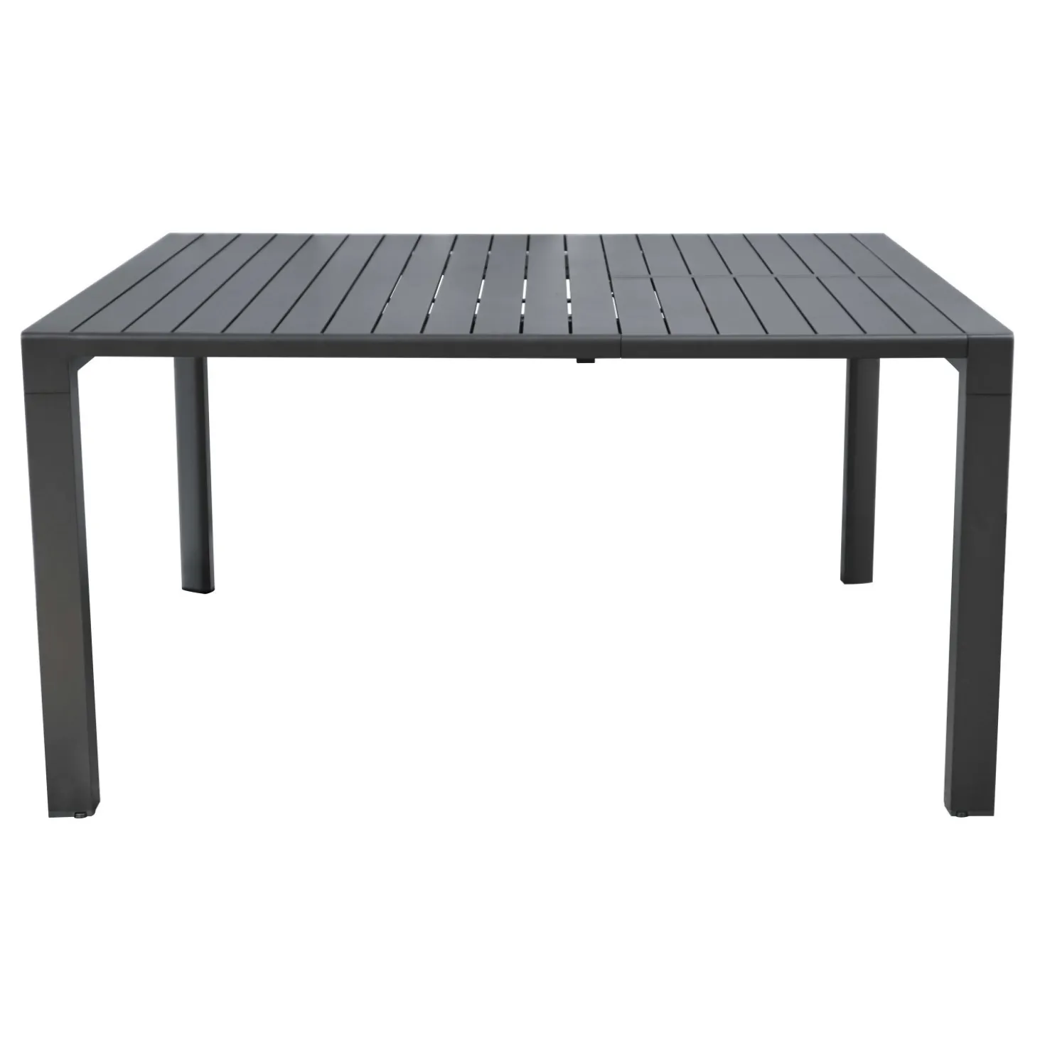Tavolo allungabile da giardino in alluminio grigio scuro 100-150xH77 cm