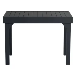 Tavolo allungabile da giardino in alluminio antracite 104-208x75 cm