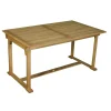 Tavolo allungabile da giardino in acacia 150-200x90x76 cm