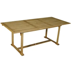 Tavolo allungabile da giardino in acacia 150-200x90x76 cm