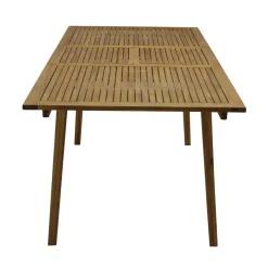 Tavolo allungabile da giardino in legno 150-200x90x76 cm