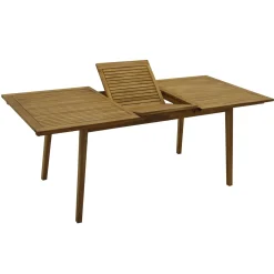 Tavolo allungabile da giardino in legno 150-200x90x76 cm