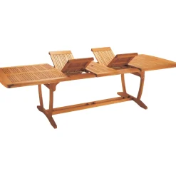 Tavolo allungabile da giardino Chelsea in legno di eucalipto 220-300x110 cm