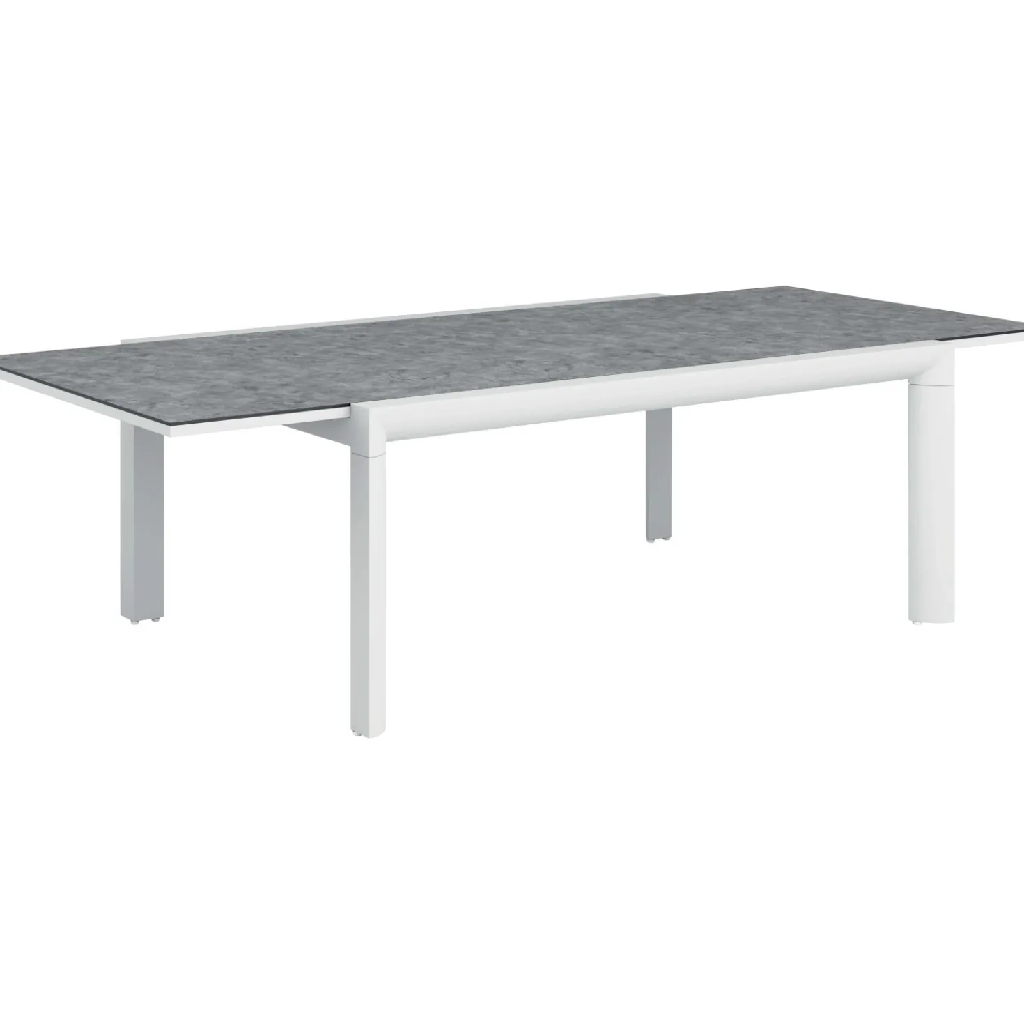 Tavolo allungabile da giardino Kemano in alluminio 200/300x100xH76 cm