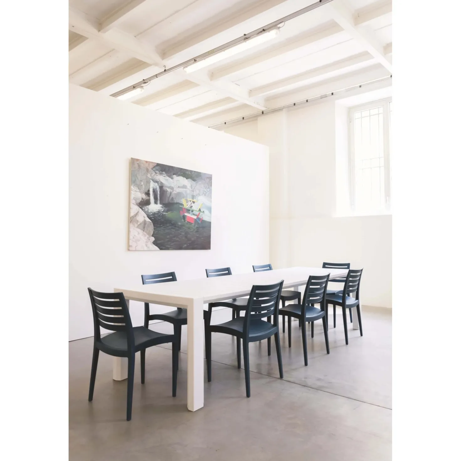Tavolo allungabile da giardino Brooklyn in polipropilene 93x160/230 cm