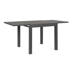 Tavolo allungabile da giardino Cliv in alluminio antracit 80/160x80 cm