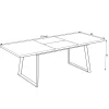 Tavolo allungabile da pranzo Lavinya grigio 170x90x75 cm