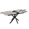 Tavolo allungabile da pranzo Filis nero 145x90x476 cm