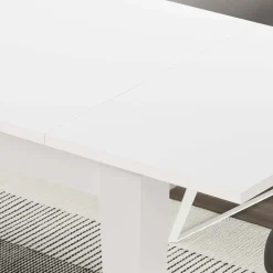 Tavolo allungabile da pranzo Megaron bianco 120x80 cm