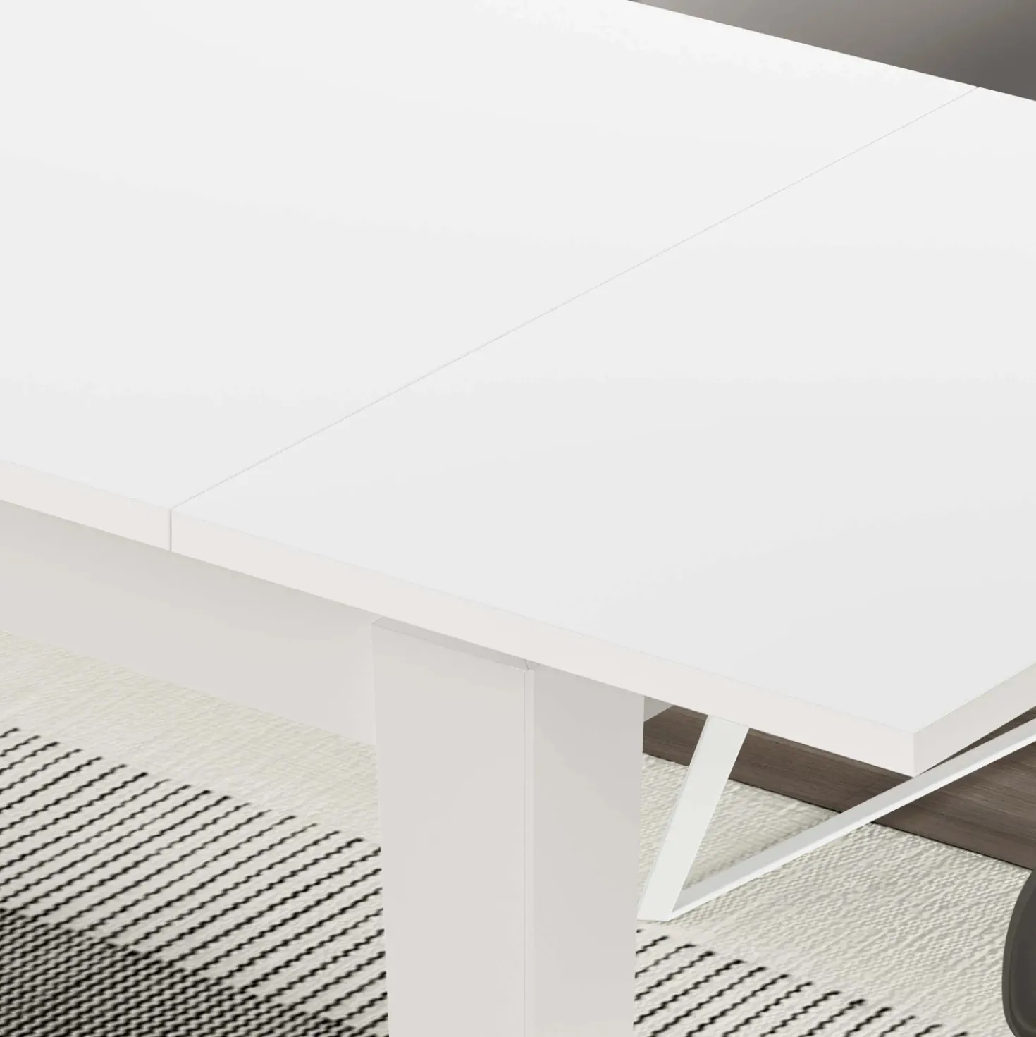 Tavolo allungabile da pranzo Megaron bianco 120x80 cm