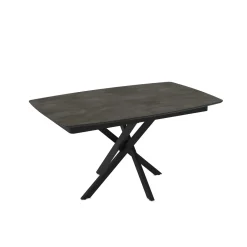 Tavolo allungabile da pranzo Filis nero 145x90x476 cm