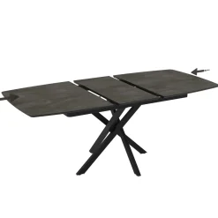 Tavolo allungabile da pranzo Filis nero 145x90x476 cm