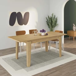 Tavolo allungabile da pranzo Tolmen rovere 140x80 cm