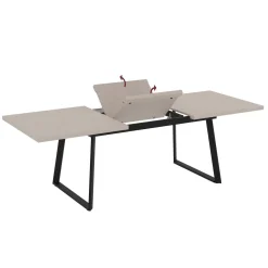 Tavolo allungabile da pranzo Lavinya cashmere 170x90x75 cm