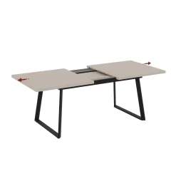Tavolo allungabile da pranzo Lavinya cashmere 170x90x75 cm