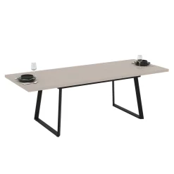 Tavolo allungabile da pranzo Lavinya cashmere 170x90x75 cm