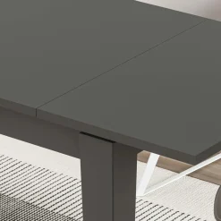 Tavolo allungabile da pranzo Megaron antracite 120x80 cm