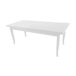 Tavolo allungabile da pranzo Verona bianco 140x80x78 cm