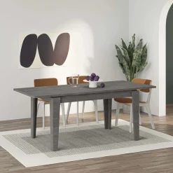 Tavolo allungabile da pranzo Megaron grigio 120x80 cm