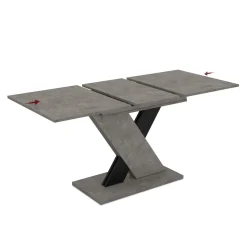Tavolo allungabile da pranzo AXI nero 120x75x76 cm