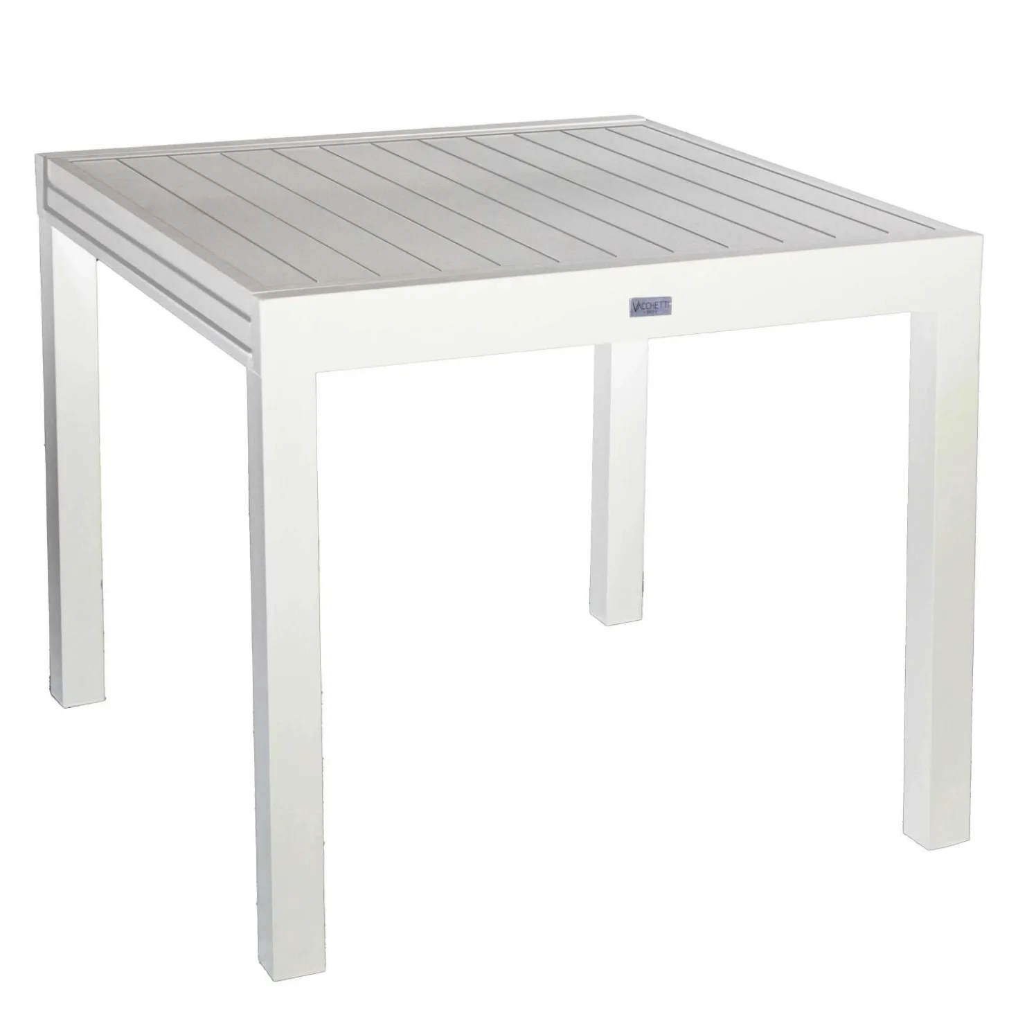 Tavolo da giardino allungabile Sullivan in alluminio bianco 90/180 cm H 73 cm