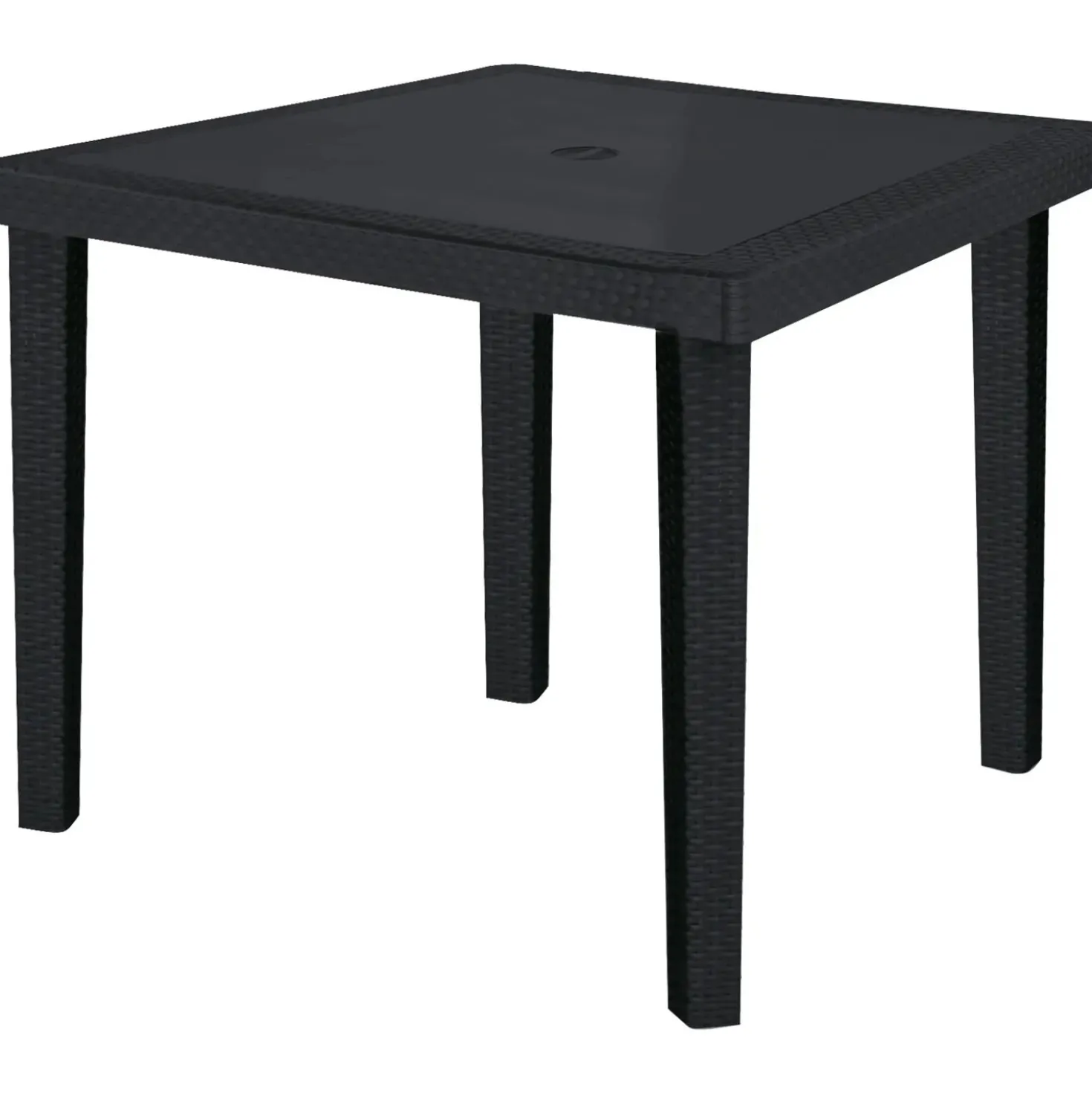Tavolo da giardino Boheme in materiale ecologico 90x90 cm antracite