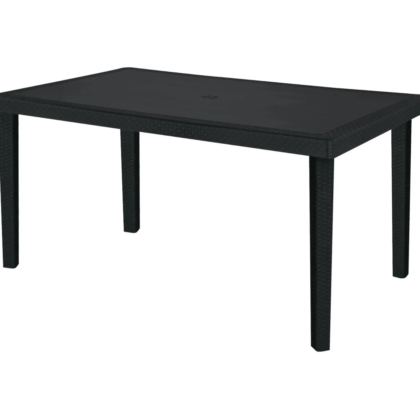 Tavolo da giardino Boheme in materiale ecologico 150x90 cm antracite