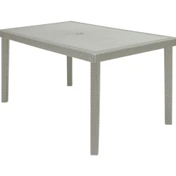 Tavolo da giardino Boheme in materiale ecologico 150x90 cm iuta