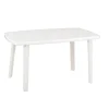 Tavolo da giardino Cayman in polipropilene 137x85x72 cm bianco