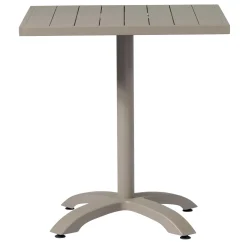 Tavolo da giardino Contract in alluminio tortora 70x70xH75 cm