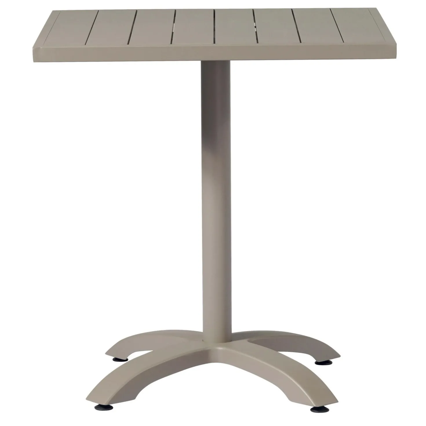 Tavolo da giardino Contract in alluminio tortora 70x70xH75 cm