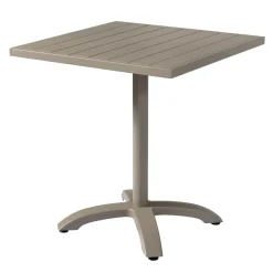 Tavolo da giardino Contract in alluminio tortora 70x70xH75 cm