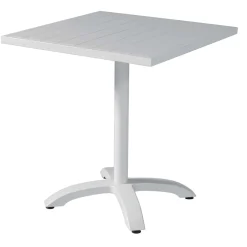 Tavolo da giardino Contract in alluminio bianco 70x70xH75 cm