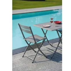 Tavolo da giardino in alluminio 60x60 cm