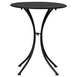 Tavolo da giardino in ferro nero Ø 60 cm