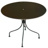 Tavolo da giardino in ferro nero Ø 90 cm