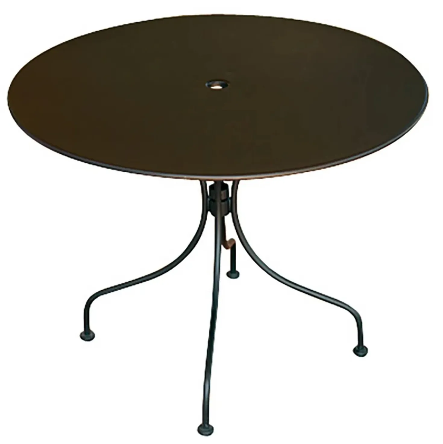 Tavolo da giardino in ferro nero Ø 90 cm