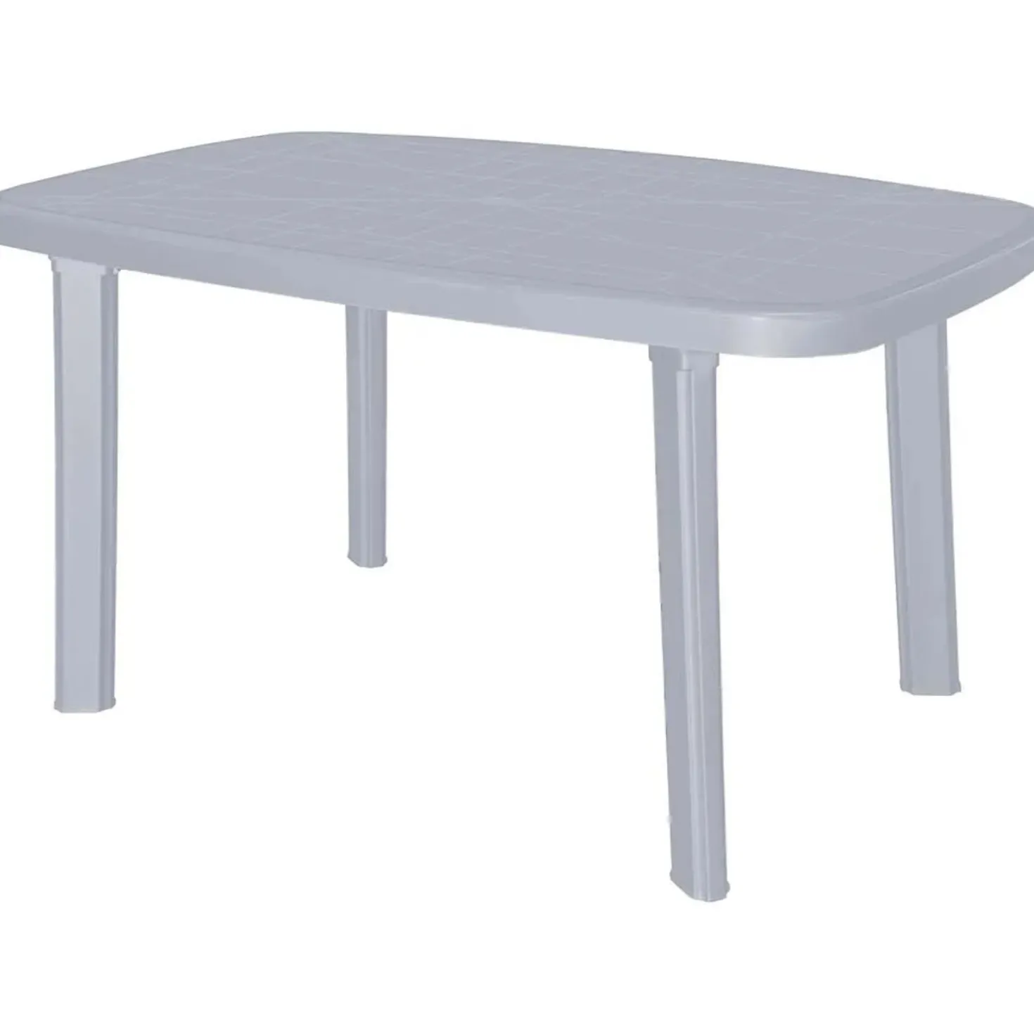 Tavolo da giardino in polipropilene St.moritz grigio perla 140x80
