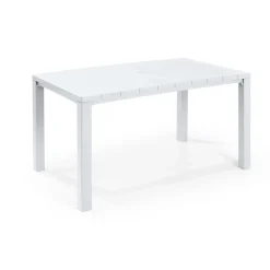 Tavolo da giardino Julie 147x90x75 cm bianco