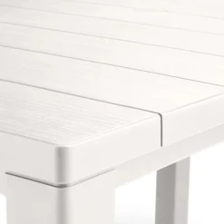 Tavolo da giardino Julie 147x90x75 cm bianco
