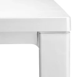 Tavolo da giardino Julie 147x90x75 cm bianco