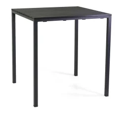 Tavolo da giardino Loki in metallo antracite 80x80x74 cm