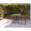 Tavolo da giardino Mosaico Flower in metallo verniciato 80x80x75 cm